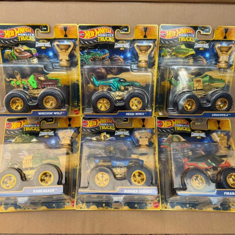 Hot Wheels Car Monster Trucks - ホットホイール モンスタートラック チャンピオンズシリーズ ダイキャスト製ミニカー Jdv96 G