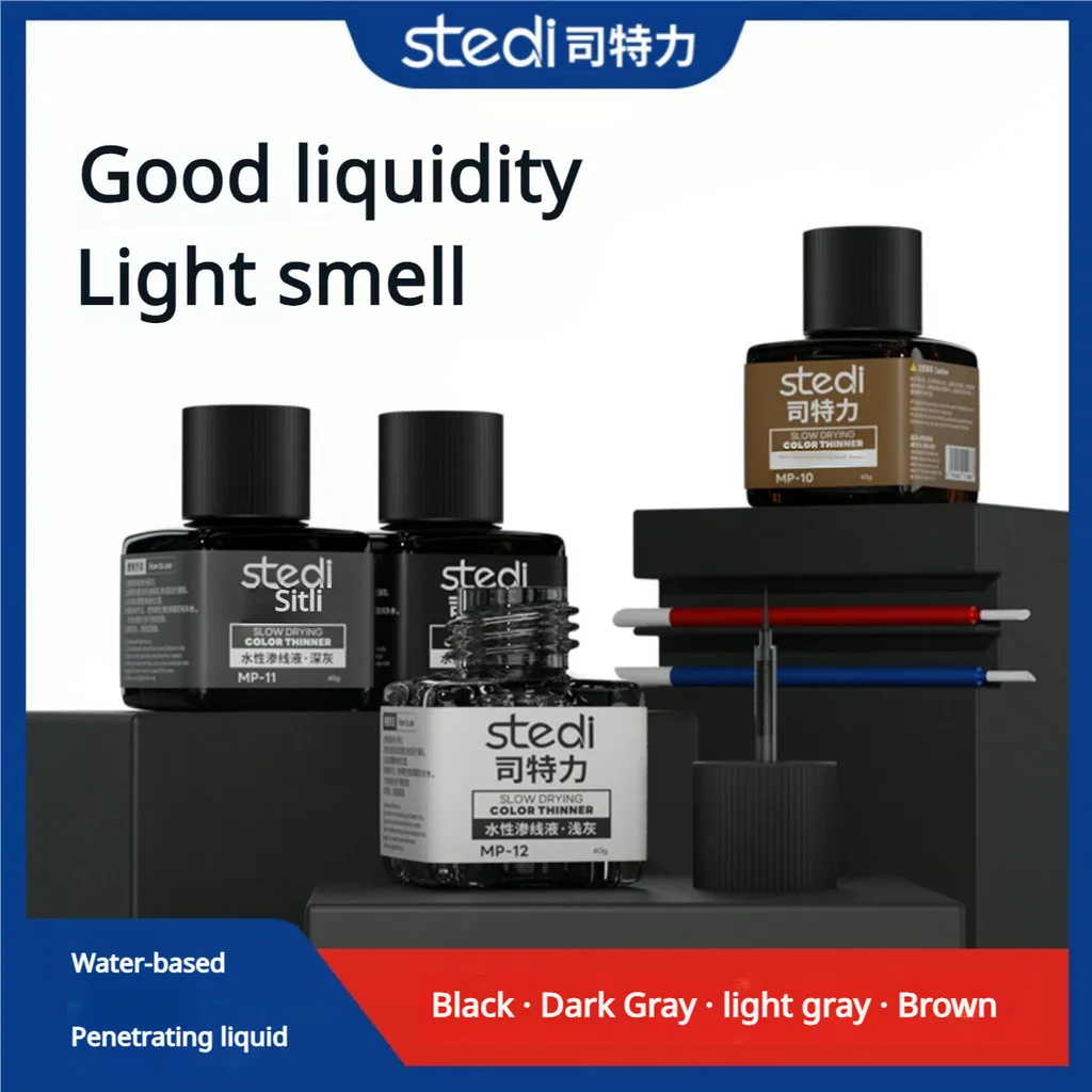 Tamiya Model Paint Set - 40g MP13 セット ステディ 水性蛍光パネルライナーペイント 模型製作用