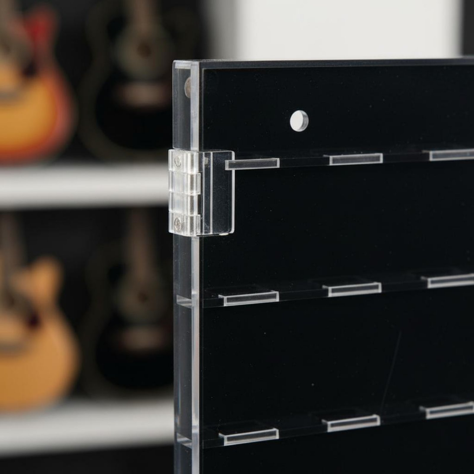 Display Case Acrylic - ギターピックディスプレイケース防塵アクリルピックホルダーギターピックコレクションボックスコレクター向けの洗練された音楽アクセサリー