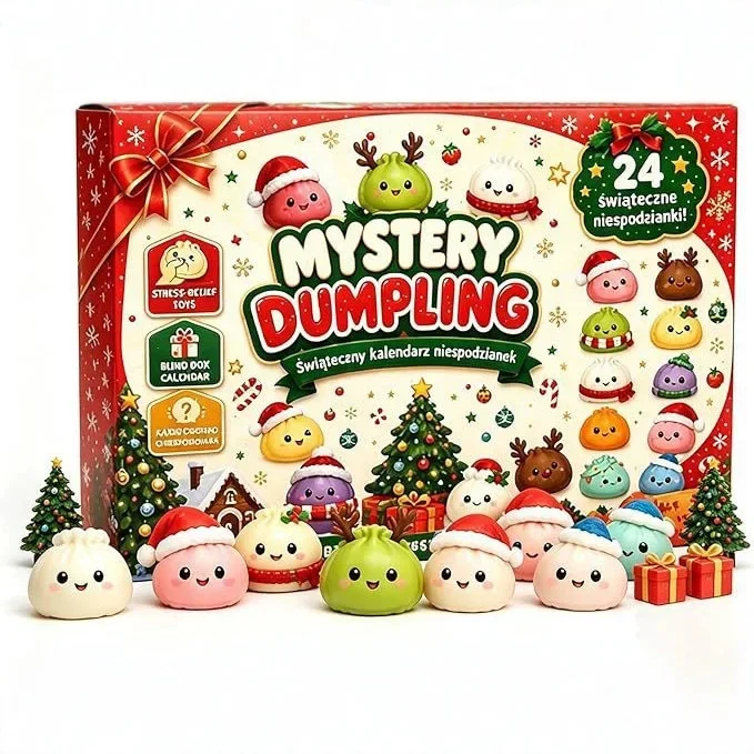 24個入り クリスマスアドベントカレンダー かわいい団子型  - Mystery Box Blind Bag のレビューと価格