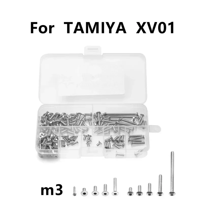 タミヤ XV01 ネジセット ステンレス鋼 M3 六角穴付き - Tamiya Model Rc Car のレビューと価格