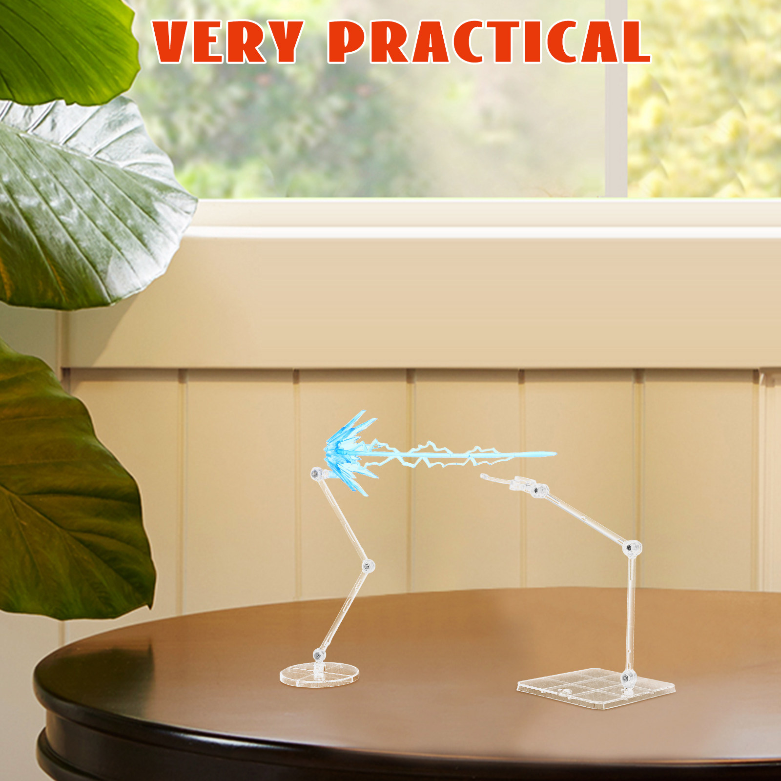 1セットの透明で調整可能なアクションフィギュアスタンド。デス - Action Figure Stand のレビューと価格