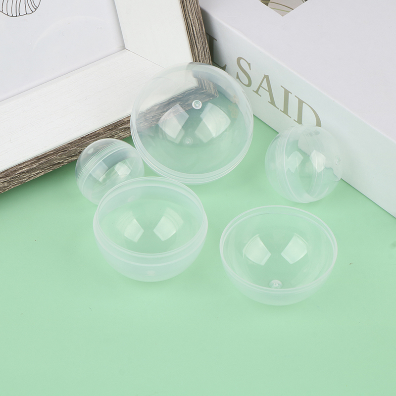 /Kb/50個入り 透明な開閉式プラスチックカプセルおもちゃ - Vinyl Figure Blank のレビューと価格