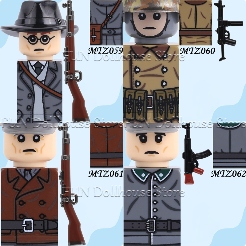 現代軍事米兵アクションフィギュアアクセサリー ビルディングブ - Lego Minifigure Holder のレビューと価格