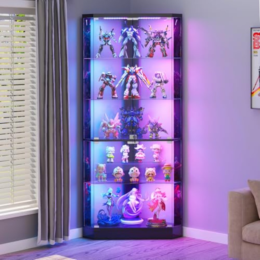 小売店向けRGBライトと人感センサー付きコーナーディスプレイ - Display Case Acrylic のレビューと価格