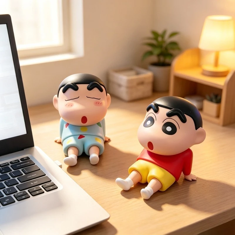 クレヨンしんちゃんのアニメフィギュア、スマホスタンド、かわい - Vinyl Figure Blank のレビューと価格
